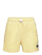 Stripes Print Swimsuit Badeshorts Yellow Mango