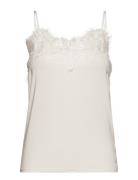 Slclara Singlet Tops T-shirts & Tops Sleeveless White Soaked In Luxury