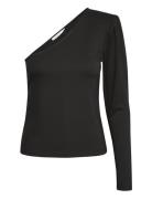 Normagz Shoulder Tops T-shirts & Tops Long-sleeved Black Gestuz