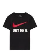 Te-S/S Tee Sport T-shirts Short-sleeved Black Nike