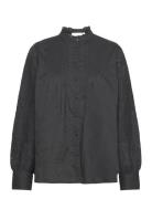 Elise Blouse Tops Blouses Long-sleeved Black Fabienne Chapot