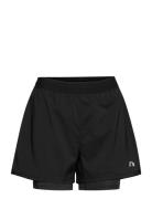 Women's Core 2-In-1 Shorts Sport Shorts Sport Shorts Black Newline