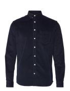 Johan Corduroy Shirt Tops Shirts Casual Navy Kronstadt