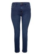 Caraugusta Hw St Dnm Jeans Bj13964 Bottoms Jeans Straight-regular Blue...