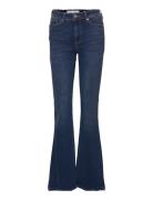 Trw-Albert Flare Wash Prato Bottoms Jeans Flares Blue Tomorrow