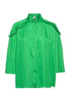 Mateo - Modern Drape Tops Blouses Long-sleeved Green Day Birger Et Mik...