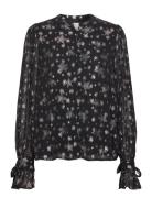 Meggie Blouse Tops Blouses Long-sleeved Black Fabienne Chapot