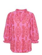 Cutia Blouse Tops Blouses Short-sleeved Pink Culture