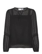 Viedee L/S Top - Noos Tops Blouses Long-sleeved Black Vila