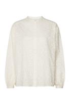 Joan Blouse Tops Blouses Long-sleeved Cream Fabienne Chapot