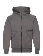 Race Bonded Zip Hood Sport Sweat-shirts & Hoodies Hoodies Grey Sail Ra...