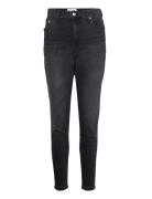 High Rise Super Skinny Ankle Bottoms Jeans Skinny Black Calvin Klein J...