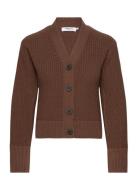 Mschjillena Cardigan Tops Knitwear Cardigans Brown MSCH Copenhagen