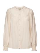 B. Copenhagen Shirt L/S Woven Tops Blouses Long-sleeved Cream Brandtex