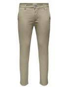 Onsmark Pete Life Slm Chin 0013 Pnt Noos Bottoms Trousers Chinos Cream...