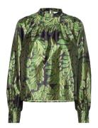 Vistorma L/S Top #8 Tops Blouses Long-sleeved Green Vila