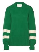 Block Striped Cneck Tops Knitwear Jumpers Green GANT