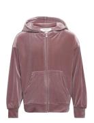 Hoodie Full Zip Tops Sweat-shirts & Hoodies Hoodies Purple Rosemunde K...