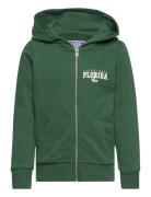 Jjcory Sweat Zip Hood Jnr Tops Sweat-shirts & Hoodies Hoodies Green Ja...