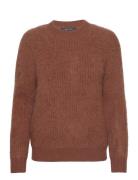 Mmgisla Hairy Knit Tops Knitwear Jumpers Brown MOS MOSH