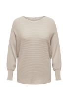 Carnew Adaline L/S Pullover Knt Noos Tops Knitwear Jumpers Beige ONLY ...