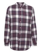 Always Shirt Check Tops Shirts Long-sleeved Red Moshi Moshi Mind