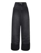 Black Wash Loose Jeans Bottoms Jeans Wide Black Cannari Concept