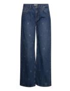 Nilvana-M Bottoms Jeans Wide Navy MbyM