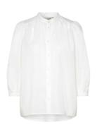 Solstice-M Tops Blouses Short-sleeved White MbyM