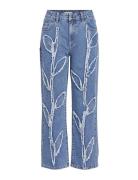 Objmoji Fray Mw Ankle Jeans E Aw Fair 23 Bottoms Jeans Straight-regula...