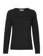 Crewneck Jersey Tops Knitwear Jumpers Black United Colors Of Benetton