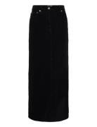 Washed Corduroy Designers Knee-length & Midi Black Ganni