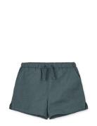 Tage Linen Shorts Bottoms Shorts Blue Liewood