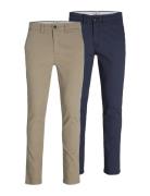 Jpstmarco Jjdave 2Pk Mp Noos Bottoms Trousers Chinos Beige Jack & J S