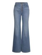 High-Rise Flare Jean Bottoms Jeans Flares Blue Lauren Ralph Lauren