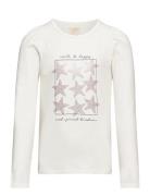 T-Shirt Ls Tops T-shirts Long-sleeved T-shirts Cream Creamie