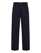 Bs Dagmar Pants Bottoms Trousers Wide Leg Navy Bruun & Stengade