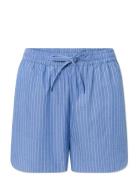 Jasmin Shorts - Poplin Bottoms Shorts Casual Shorts Blue STUDIO FEDER