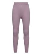 Pointelle Leggings Bottoms Leggings Purple FUB