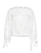 Kagga Tops Blouses Long-sleeved White Munthe