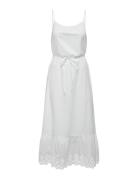 Onllou Life Emb Strap Ankel Dress Ptm Dresses Slip Dresses White ONLY