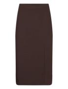 Annali Midi Skirt Knelangt Skjørt Brown A-View