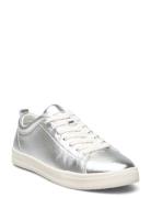 Women Lace-Up Lave Sneakers Silver Tamaris