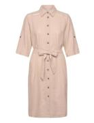 Fqlava-Dress Knelang Kjole Beige FREE/QUENT