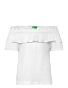 T-Shirt Tops T-shirts Short-sleeved White United Colors Of Benetton