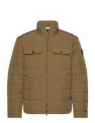 Channel Quilted Jacket Vattert Jakke Brown GANT