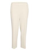 Kasakura Hw Cropped Pants Bottoms Trousers Straight Leg White Kaffe