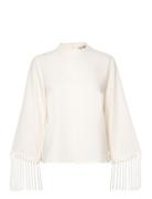 Ellie Blouse Tops Blouses Long-sleeved White MAUD