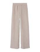 Nlfdinja Wide Pant Bottoms Trousers Beige LMTD