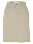 Chino Skirt Kort Skjørt Beige Newhouse